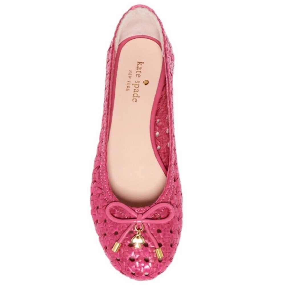 Kate Spade Windsor Woven Flat - Deep Pink
